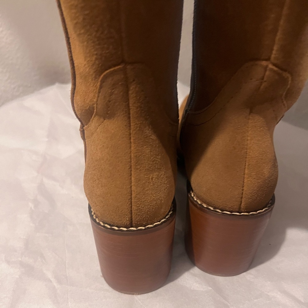 PATINA brand Oslo knee high Sand Tan Boots - Picture 6 of 8